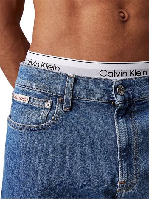 Jeans blu scuro in cotone Calvin Klein Jeans | J30J3270821A4